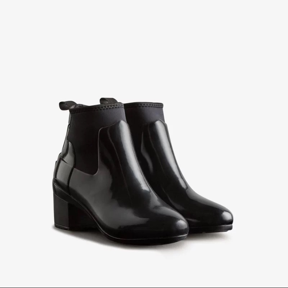Hunter Original Refine Mid Heel Gloss Rain Boot